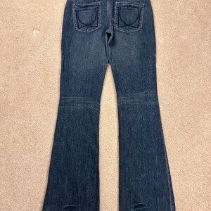 Y2K Imogene and Willie Embroidered Bootcut Flare Jeans Denim Women's Size 28